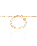 Gargantilha Elos Trabalhados Banhado a Ouro 18K