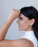 Pulseira Elos Ovais 5 mm Ródio Branco