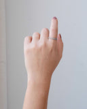 Anel Corações Vazados Tamanho 12 Ródio Branco