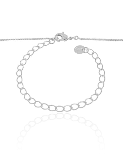 Gargantilha Veneziana Oval Vazado Ródio Branco
