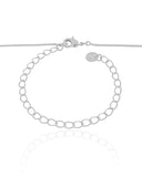 Gargantilha Veneziana Oval Vazado Ródio Branco