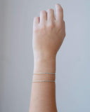 Bracelete Detalhado Ródio Branco