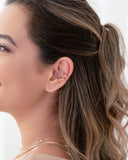 Piercing Dois Filetes Banhado a Ouro 18K