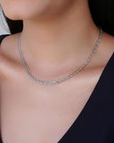 Choker Grumet 4 mm Ródio Branco