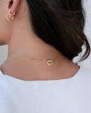 Escapulário Veneziana Espirito Santo Banhado a Ouro 18K