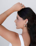 Brinco Argola Lisa 2.8 cm Banhado a Ouro 18K