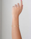 Pulseira Elos Ovais Banhado a Ouro 18K