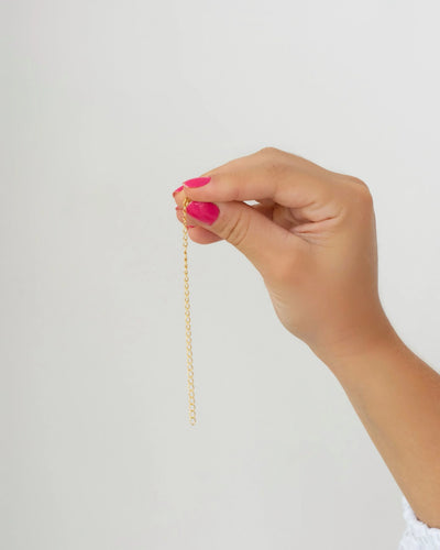 Extensor 10 cm com Fecho Banhado a Ouro 18K