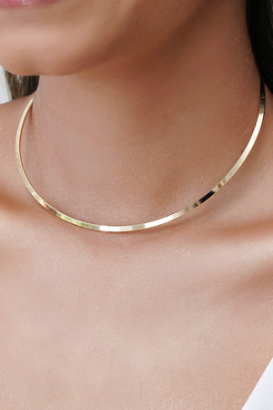 Aro Liso 3 mm Banhado a Ouro 18K