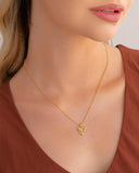 Gargantilha Veneziana Triângulo Orgânico Banhado a Ouro 18K