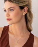 Gargantilha Veneziana Triângulo Orgânico Banhado a Ouro 18K