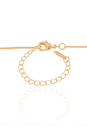 Gargantilha Veneziana Triângulo Orgânico Banhado a Ouro 18K