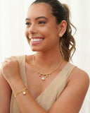 Aro Flexível Pingentes Banhado a Ouro 18K