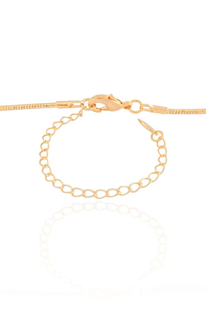 Aro Flexível Pingentes Banhado a Ouro 18K