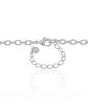 Gargantilha Elos Lisos Ródio Branco