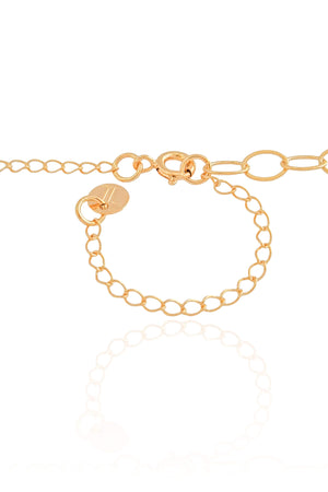 Choker Elos Ovais 5 mm Banhado a Ouro 18K