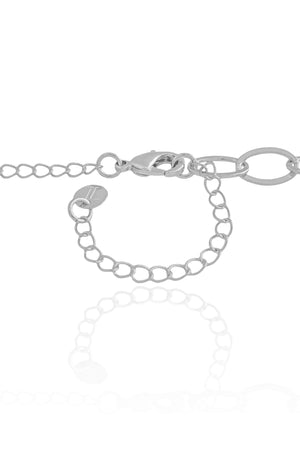 Choker Elos Ovais 7 mm Ródio Branco