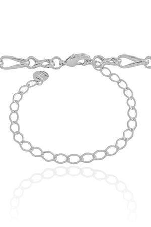 Choker Elos Torcidos Ródio Branco