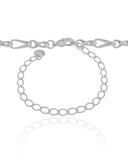 Choker Elos Torcidos Ródio Branco