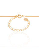 Gargantilha Rabo de Rato 1 mm Banhado a Ouro 18K