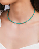 Choker Cristais Turmalina Banhado a Ouro 18K