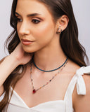 Choker Cristais Topázio London Banhado a Ouro 18K