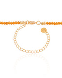 Choker Cristais Champagne Banhado a Ouro 18K