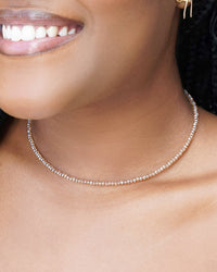 Choker Cristais Morganita Banhado a Ouro 18K