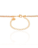 Choker Cristais Morganita Banhado a Ouro 18K