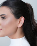 Piercing Cravação Inglesa Cristal Ródio Branco