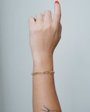 Pulseira Elos Ovais 5 mm Banhado a Ouro 18K
