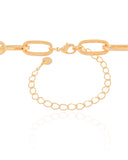 Gargantilha Elos Ovais 9 mm Banhado a Ouro 18K