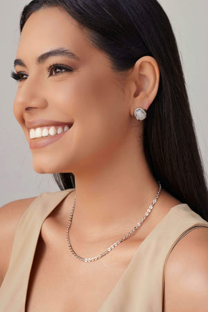 Choker Elos 3 mm Ródio Branco