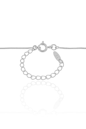 Gargantilha Veneziana Ponto de Luz Ródio Branco