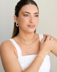 Piercing Pérolas Banhado a Ouro 18K