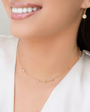 Choker Elos Pontos de Luz Banhado a Ouro 18K
