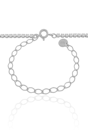Choker Riviera Cristal 1.75 mm Ródio Branco