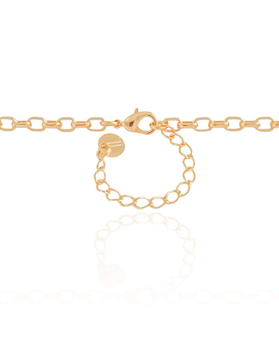 Gargantilha Elos 3 mm Banhado a Ouro 18K - 45 cm