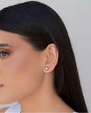 Brinco Bola Lisa 8 mm Ródio Branco