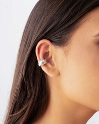 Piercing Liso Bolinhas Ródio Branco