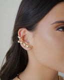 Piercing Orgânico Transversal Banhado a Ouro 18K