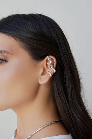 Piercing Orgânico Transversal Ródio Branco