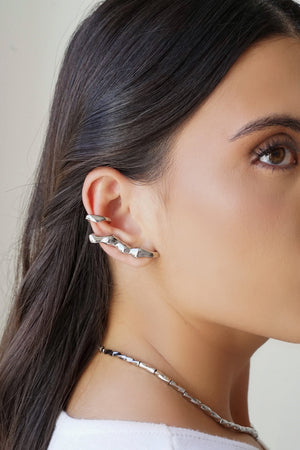 Piercing Orgânico Transversal Ródio Branco