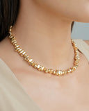 Choker Cascalhos Lisos Banhado a Ouro 18K
