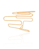 Bracelete Fio Ondas Banhado a Ouro 18K