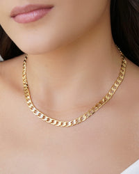 Choker Grumet 6.5 mm Banhado a Ouro 18K