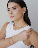 Bracelete Espiral 2 mm Banhado a Ouro 18K