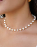 Choker Pérolas 8 mm Banhado a Ouro 18K