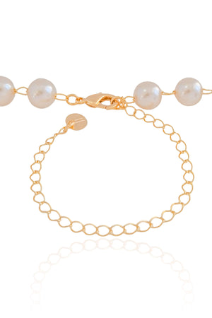 Choker Pérolas 8 mm Banhado a Ouro 18K