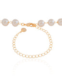 Choker Pérolas 8 mm Banhado a Ouro 18K